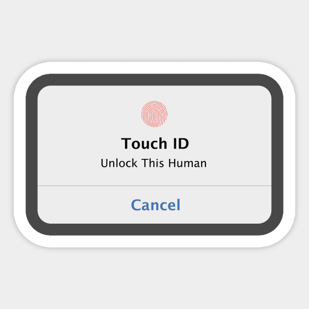 Apple Touch ID Prompt Sticker by geekers25